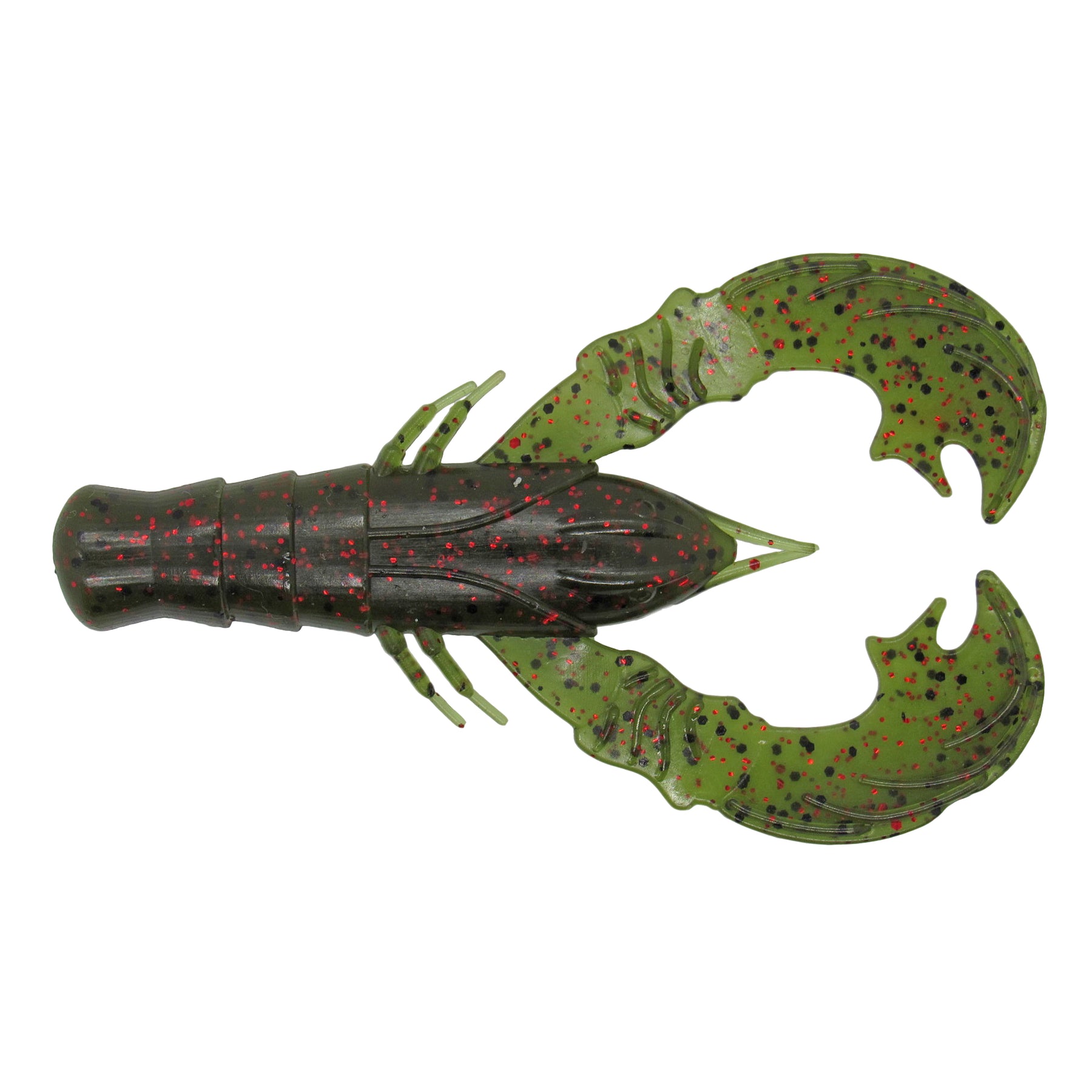 VINTAGE Bass Magnet Crawfish/Crayfish/Crawdad Grn/Silver 1 3/4